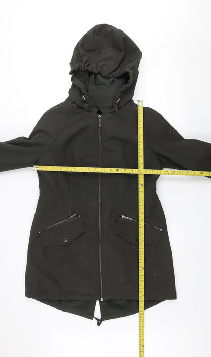 Michael Kors Women's Green Hooded Parka Coat Size M