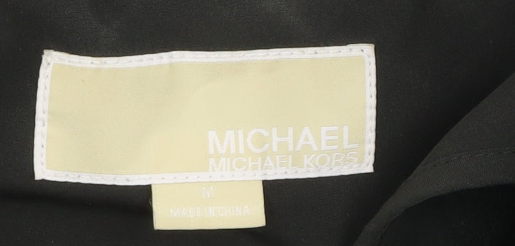 Michael Kors Women's Green Hooded Parka Coat Size M