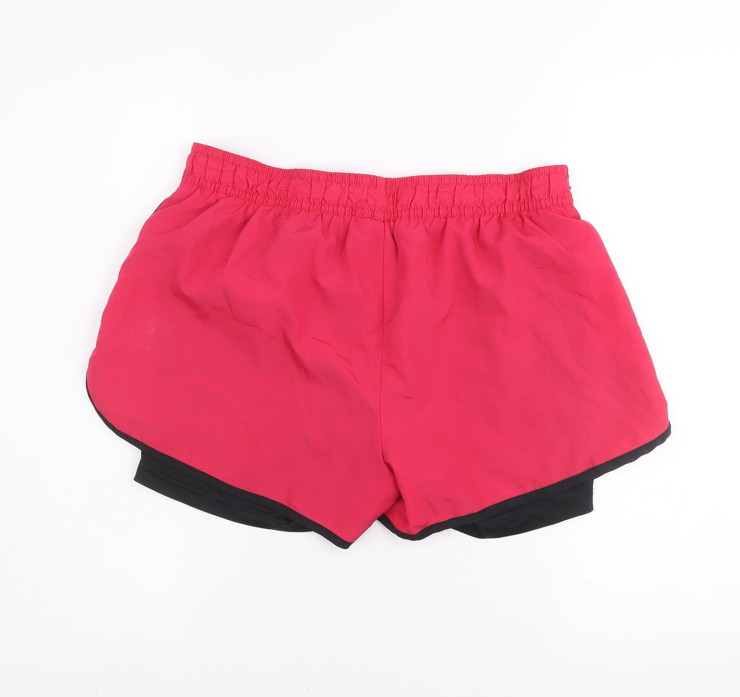 Crivit Womens Pink Black Running Shorts Size M Lightweight Athletic