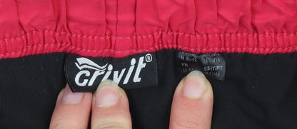 Crivit Womens Pink Black Running Shorts Size M Lightweight Athletic
