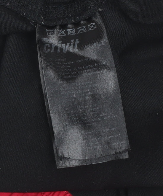 Crivit Womens Pink Black Running Shorts Size M Lightweight Athletic