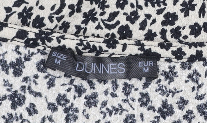 Womens UK Size M Dunnes Black Tunic Blouse
