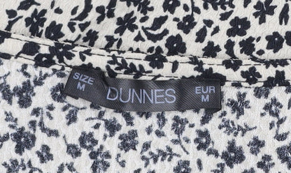 Womens UK Size M Dunnes Black Tunic Blouse
