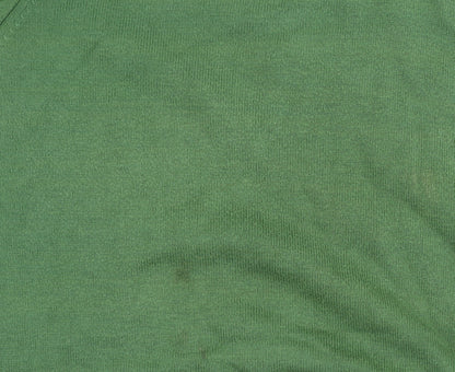 Benetti Green Cotton V-Neck Men’s XL Pullover Jumper