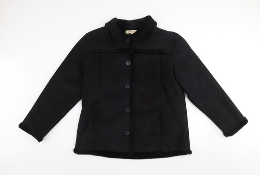 Womens UK Size XL Carraig Donn Black Overcoat
