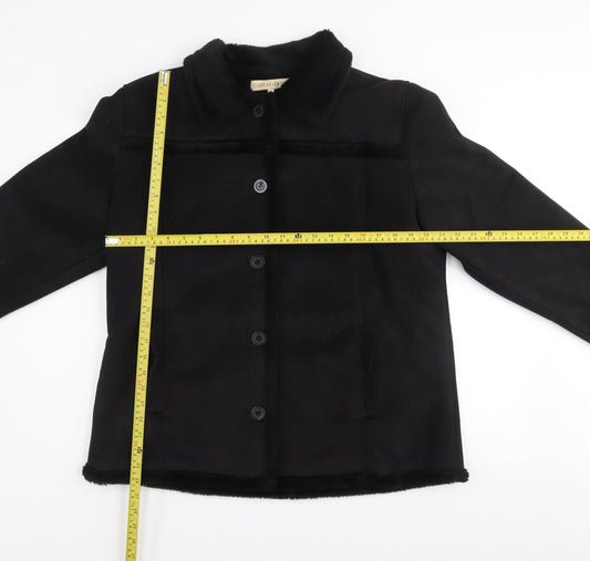 Womens UK Size XL Carraig Donn Black Overcoat