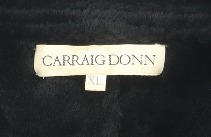 Womens UK Size XL Carraig Donn Black Overcoat