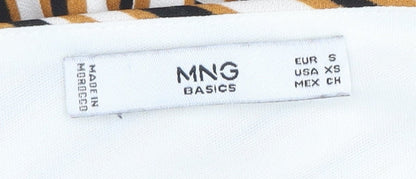 Womens UK Size 8 MNG Basics One-Piece Beige Playsuit