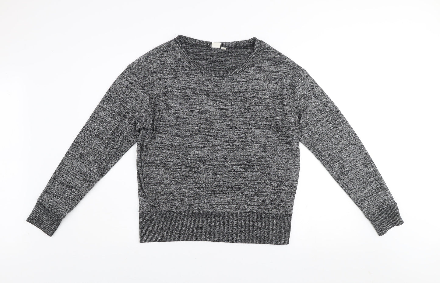 GAP Women's Grey Knit Pullover Jumper Size M Crew Neck Long Sleeve