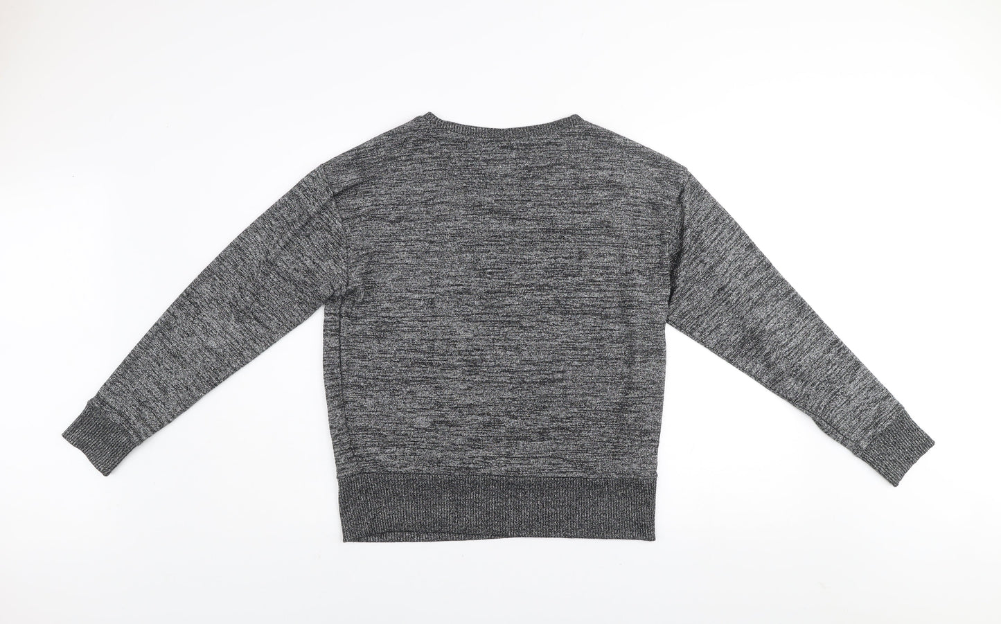 GAP Women's Grey Knit Pullover Jumper Size M Crew Neck Long Sleeve