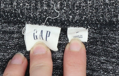 GAP Women's Grey Knit Pullover Jumper Size M Crew Neck Long Sleeve