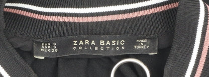 Womens UK Size S Zara Black Basic Tank