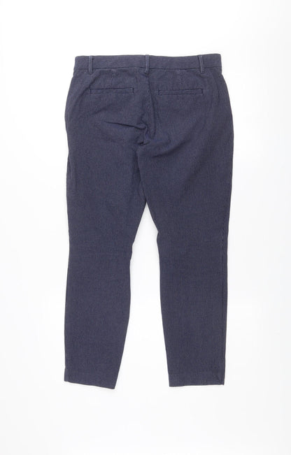 Womens UK Size 8 Gap Slim Fit Ankle Blue Trousers