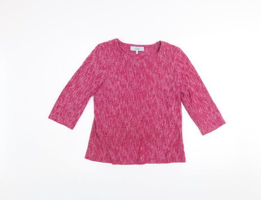 Womens UK Size 10 Honor Millburn Pink Basic T-Shirt