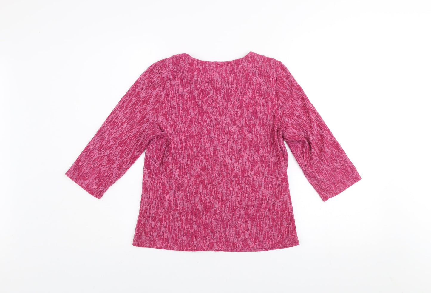 Womens UK Size 10 Honor Millburn Pink Basic T-Shirt