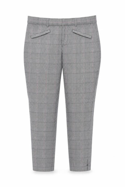 Gap Women's Grey Check Skinny Ankle Trousers Size 12