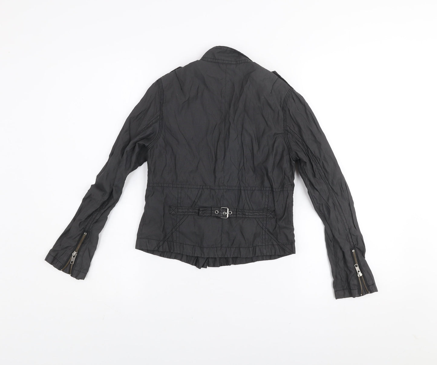 Girls UK Size 9-10 Years NEXT Black Biker Coat