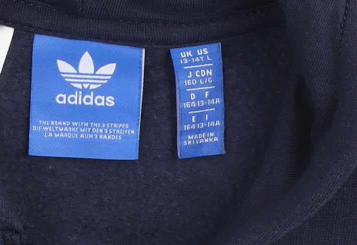 Adidas Teens Multicoloured 164 Sleeveless Hooded Zip Active Jacket