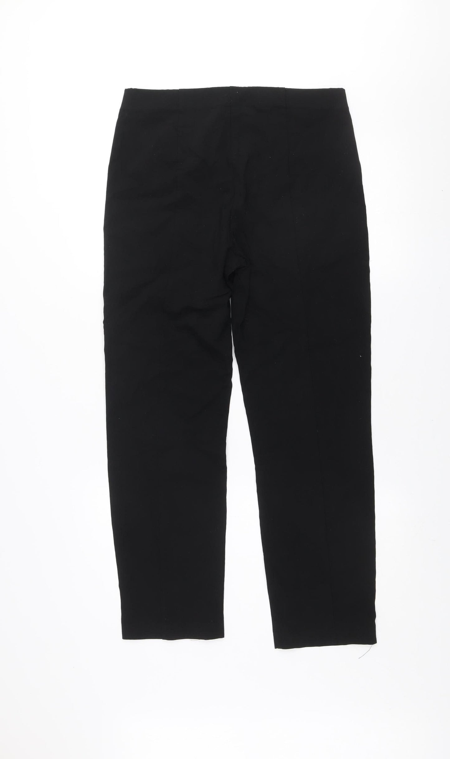 Womens UK Size M Dunes Slim Fit Casual Workwear Travel Black Trousers