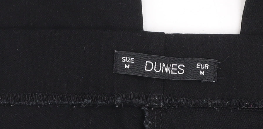 Womens UK Size M Dunes Slim Fit Casual Workwear Travel Black Trousers