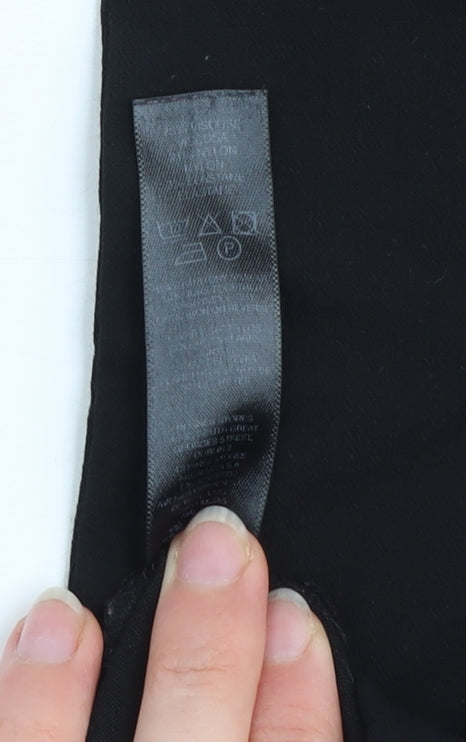 Womens UK Size M Dunes Slim Fit Casual Workwear Travel Black Trousers