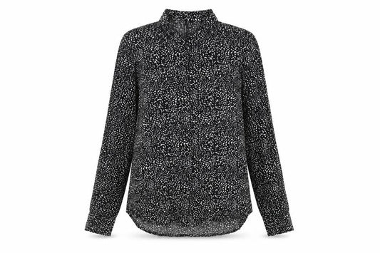 Womens UK Size 12 VERO MODA Black Basic Button-Up