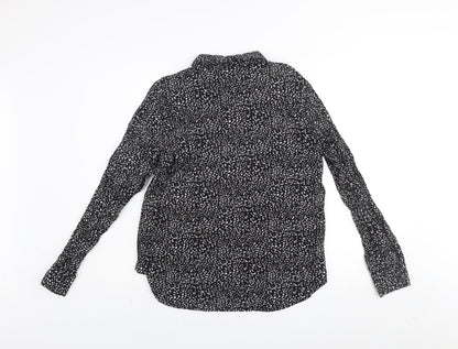 Womens UK Size 12 VERO MODA Black Basic Button-Up