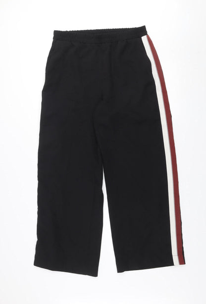 Womens UK Size 12 Gallery Regular Fit Casual Workwear Black Trousers