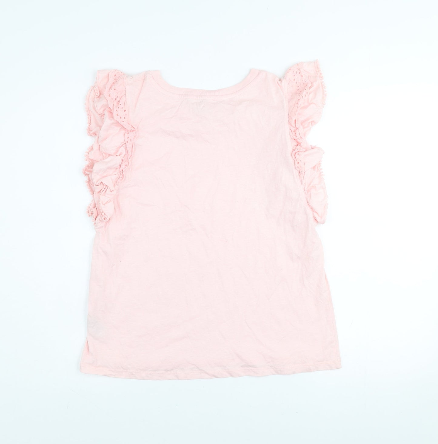 Womens UK Size 12 River Island Pink Basic T-Shirt