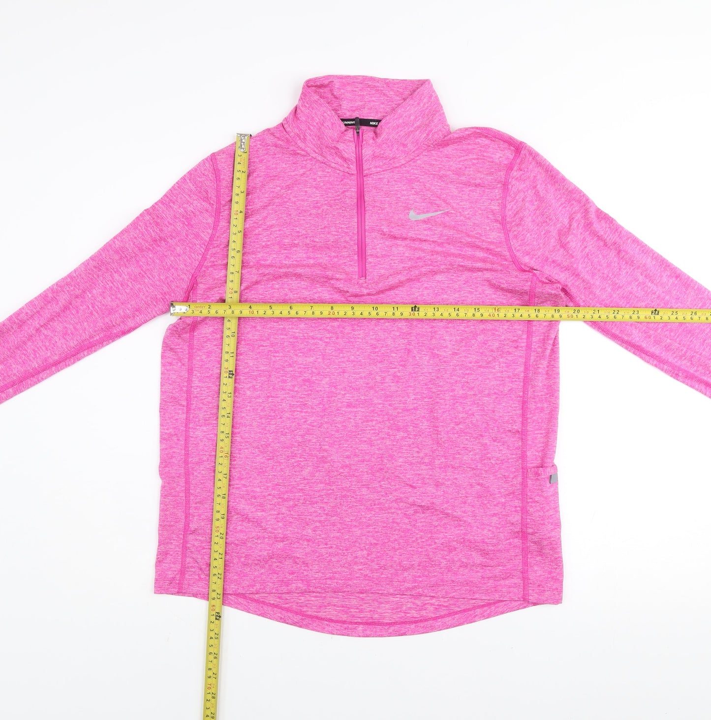 Nike Women's Pink Dri-FIT 1/2 Zip Running Sweatshirt Size M