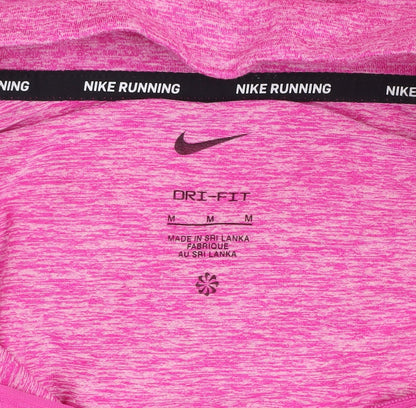 Nike Women's Pink Dri-FIT 1/2 Zip Running Sweatshirt Size M