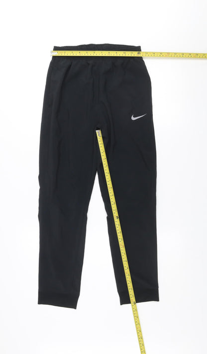 Nike Women's Black Dri-FIT Joggers Size L Elastic Waist Activewear Trousers