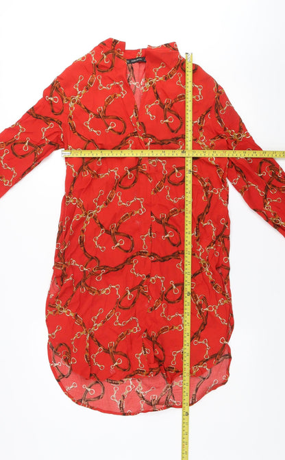 Womens UK Size XS Zara Basic Shirt Dress