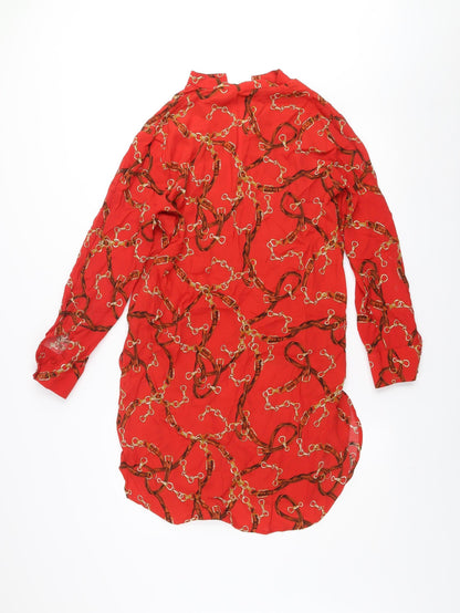 Womens UK Size XS Zara Basic Shirt Dress