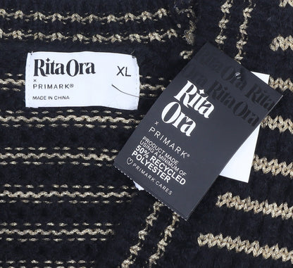 Womens UK Size XL Primark Black Cardigan Jumper
