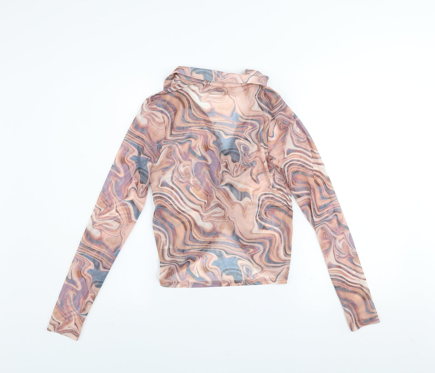 Womens UK Size 10 New Look Multicoloured Wrap Blouse