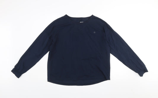 Gym+Coffee Men's Blue Long Sleeve Activewear T-Shirt Size M