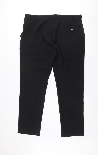 St. Bernard for Dunnes Stores Men's Black Chino Trousers 38in Waist 31in Leg
