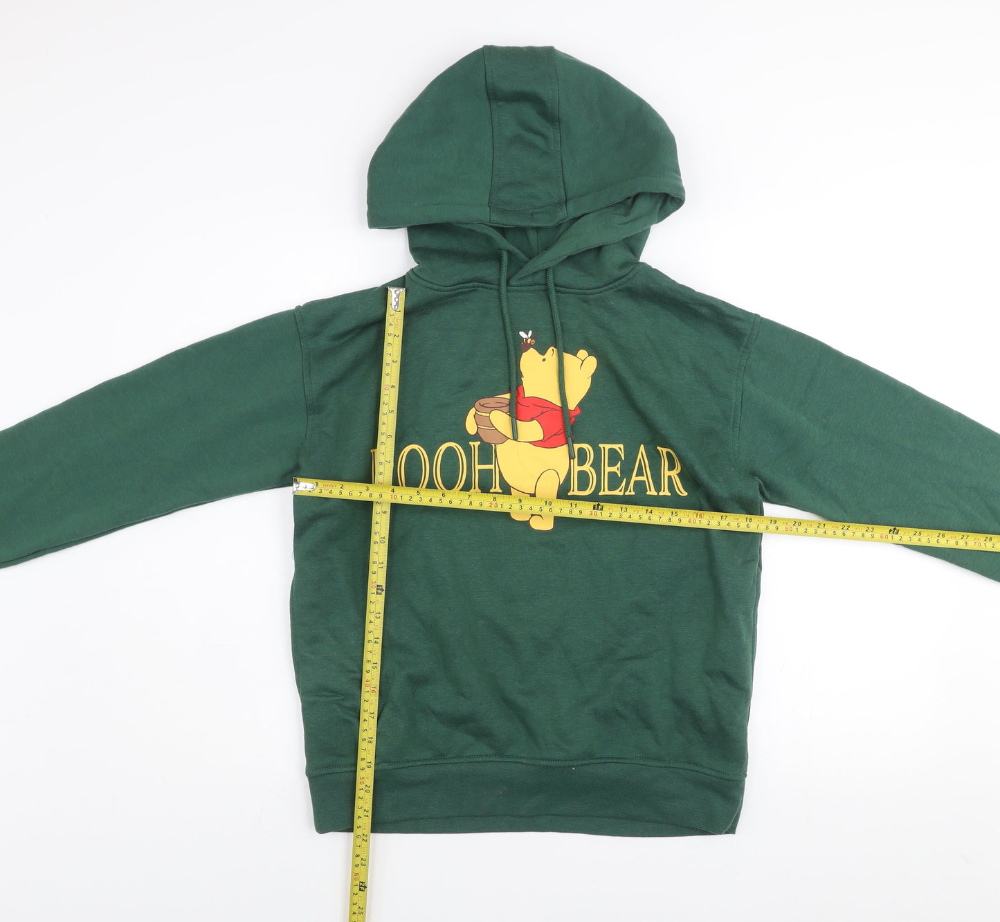 Womens UK Size XS Disney Green Pullover Hoodie