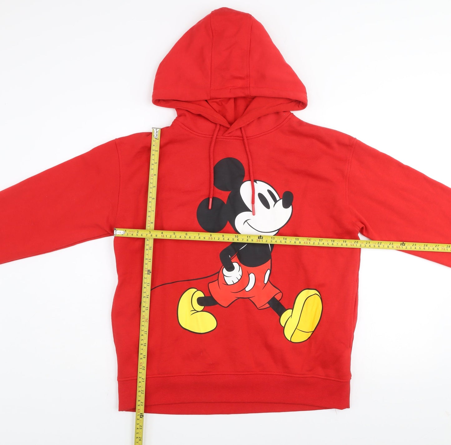 Womens UK Size 10/12 Disney Red Pullover Hoodie