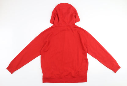 Womens UK Size 10/12 Disney Red Pullover Hoodie