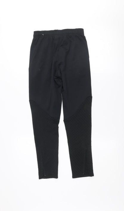 Nike Boys Black Liverpool FC Slim Fit Dri-FIT Track Pants Size S