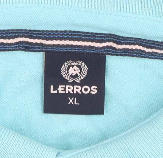 Mens UK Size XL LERROS Cotton Blend Polo Shirt