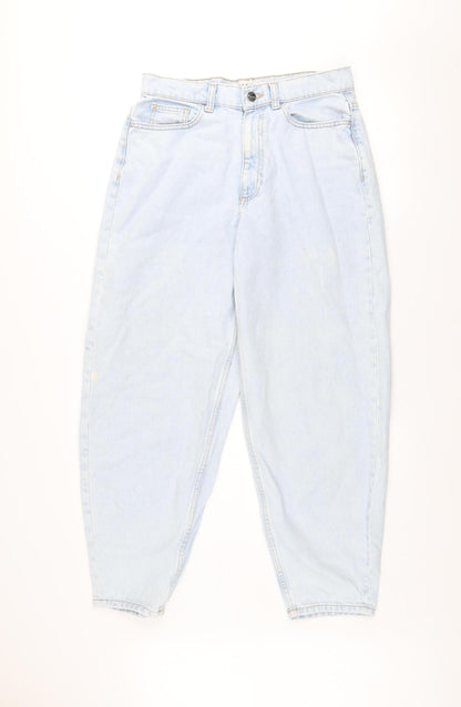 Primark Women’s Blue High Rise Mom Jeans Size 6 Relaxed Fit