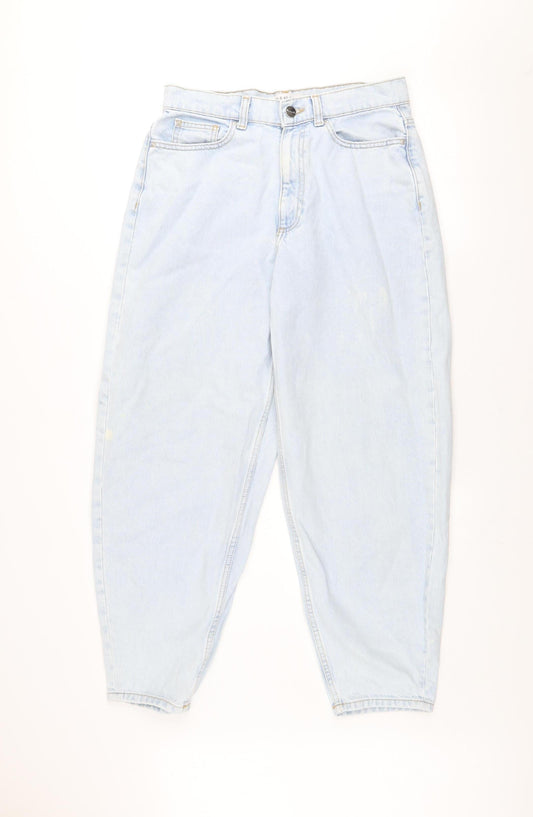 Primark Women’s Blue High Rise Mom Jeans Size 6 Relaxed Fit