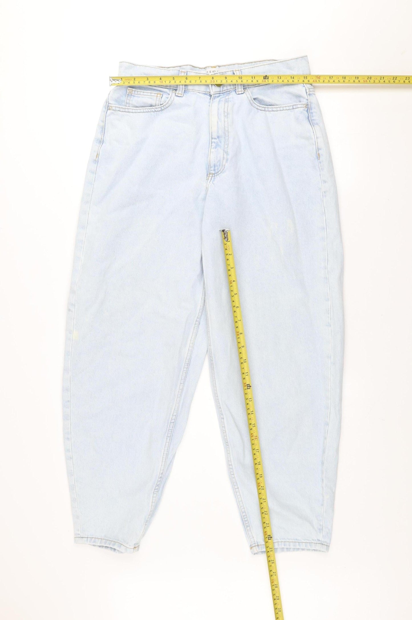 Primark Women’s Blue High Rise Mom Jeans Size 6 Relaxed Fit