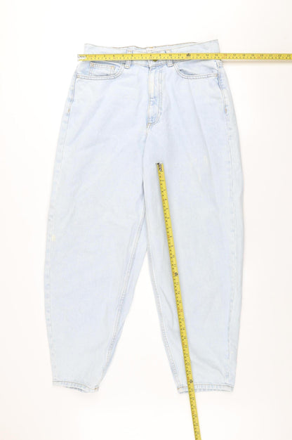 Primark Women’s Blue High Rise Mom Jeans Size 6 Relaxed Fit