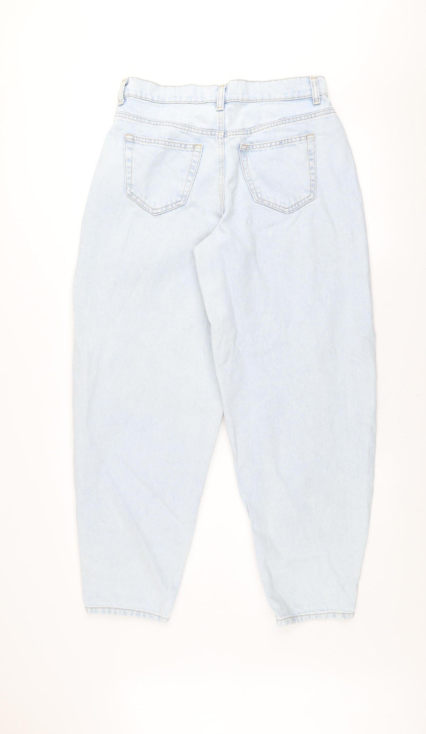 Primark Women’s Blue High Rise Mom Jeans Size 6 Relaxed Fit