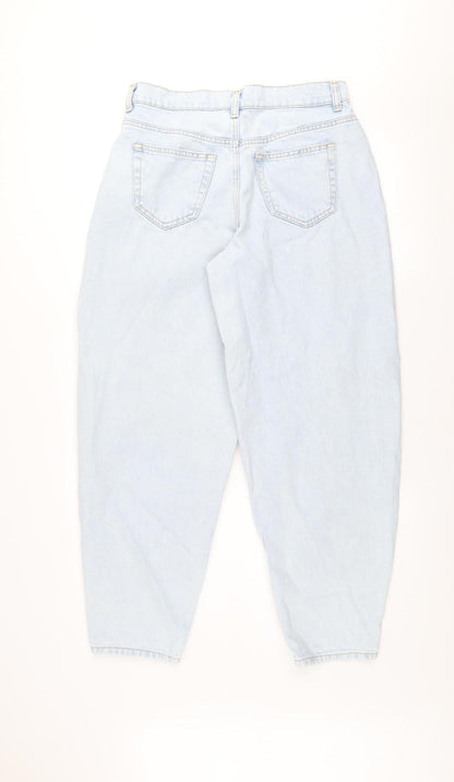 Primark Women’s Blue High Rise Mom Jeans Size 6 Relaxed Fit