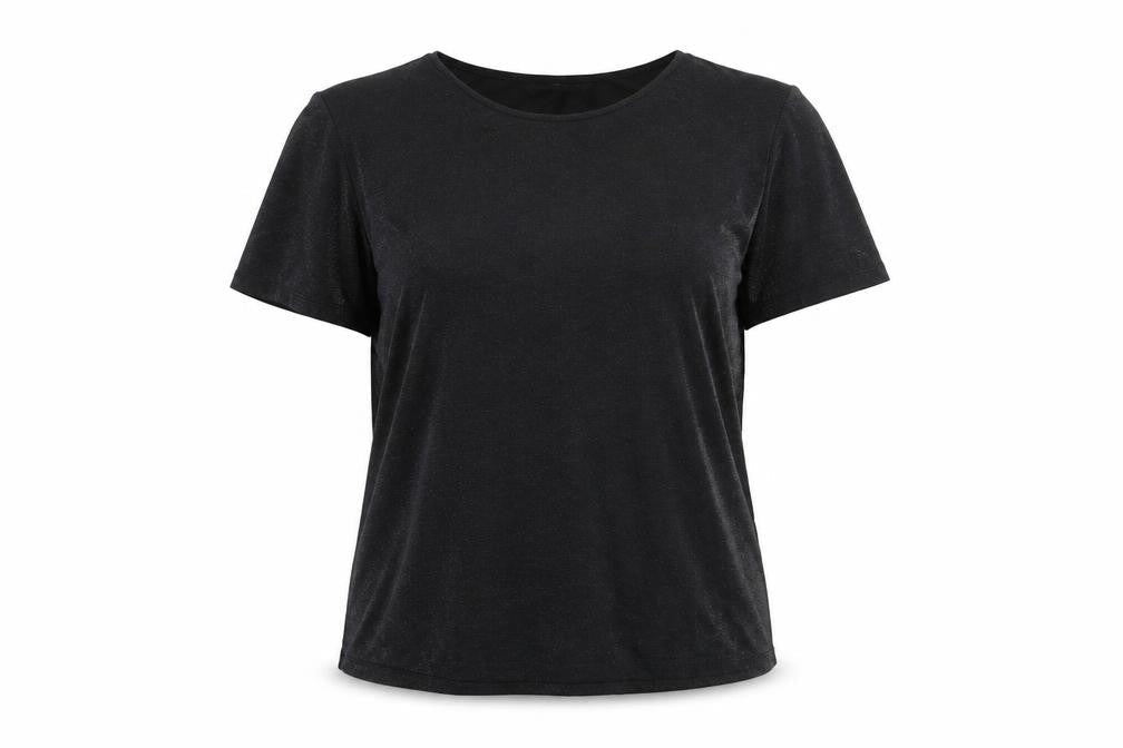 Womens UK Size 12 Dunnes Black Basic T-Shirt